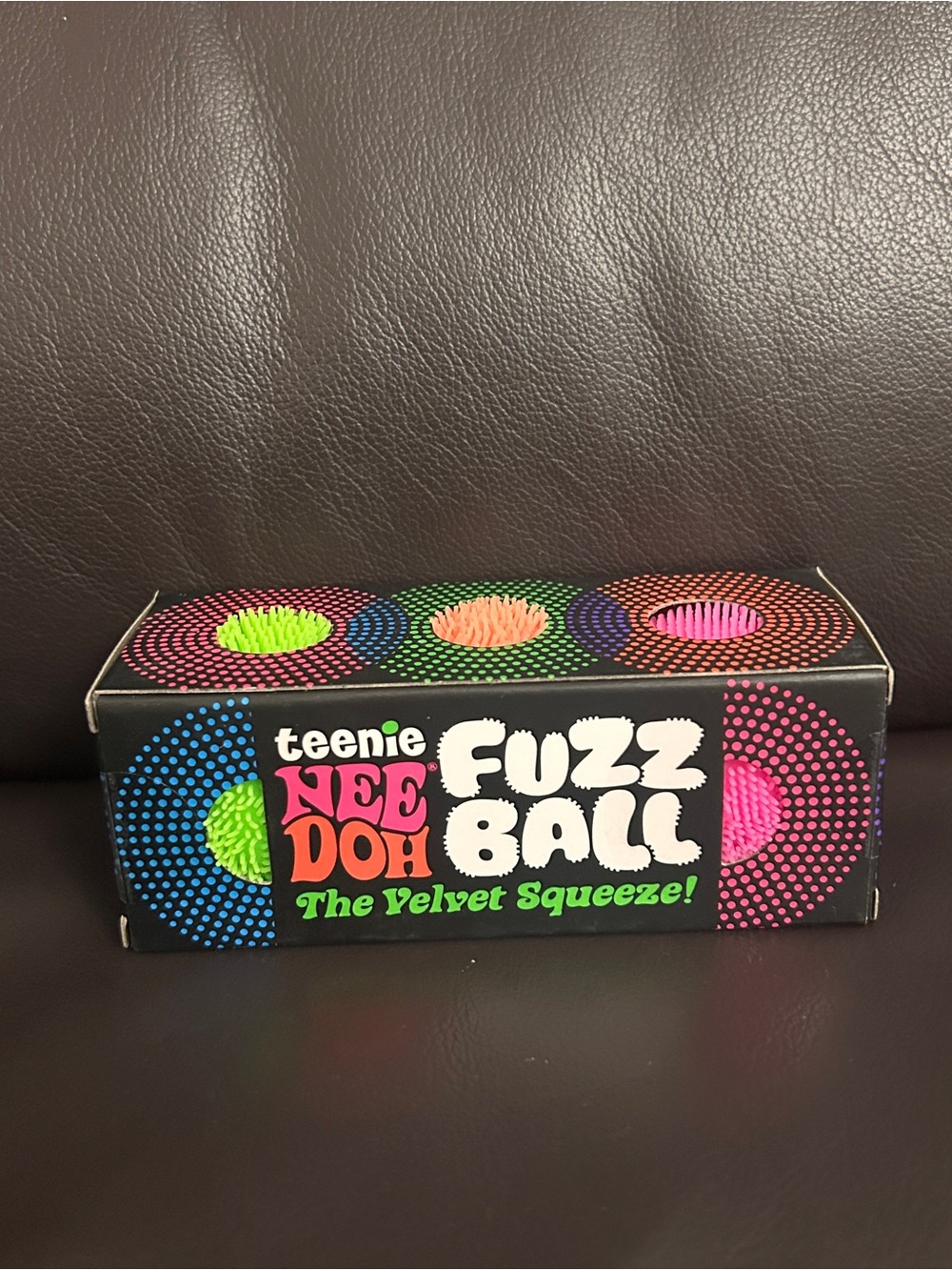 VIRAL Nee Doh Teenie Fuzz Balls 3PK - Green Orange Pink Squishy Toys NEW IN BOX
